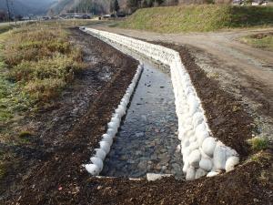 生態系に配慮した水路整備