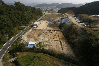与島B地点遺跡の全景(北から撮影) 与島B地点遺跡の全景(北から撮影)