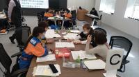 避難所に関する図上演習の様子