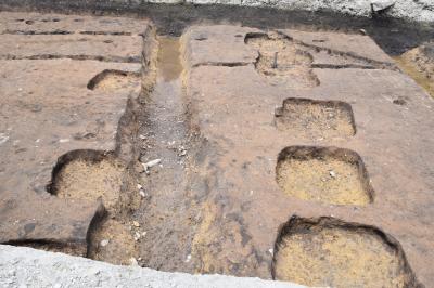 方形土坑群の全景写真です