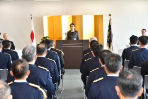 永年勤続・優秀警察職員表彰式への出席