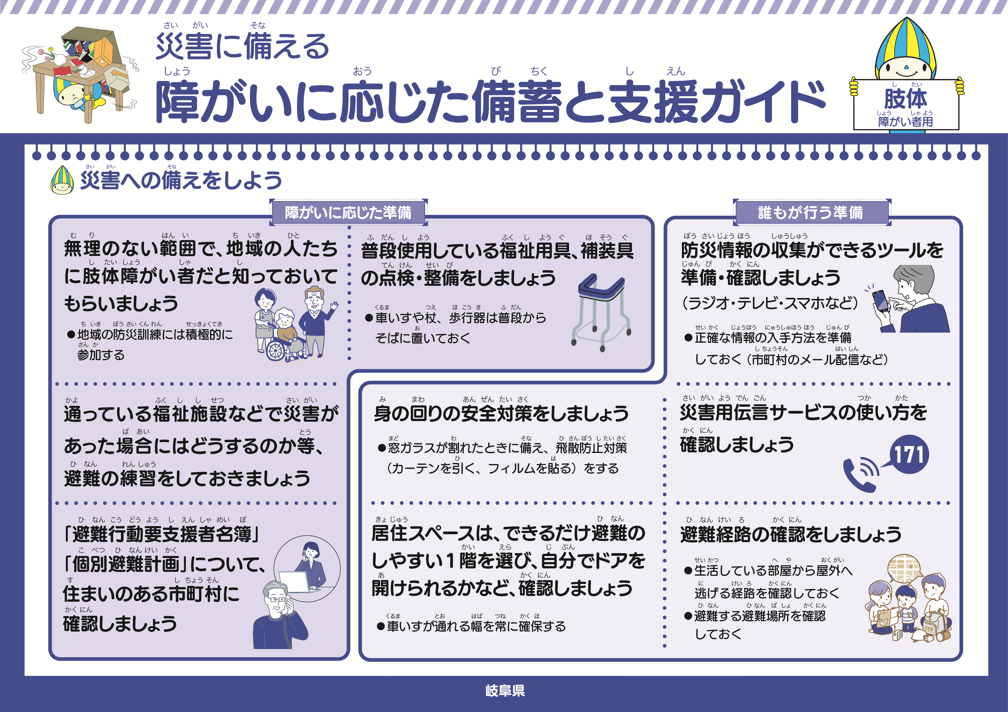 肢体障がい　備蓄と支援ガイド