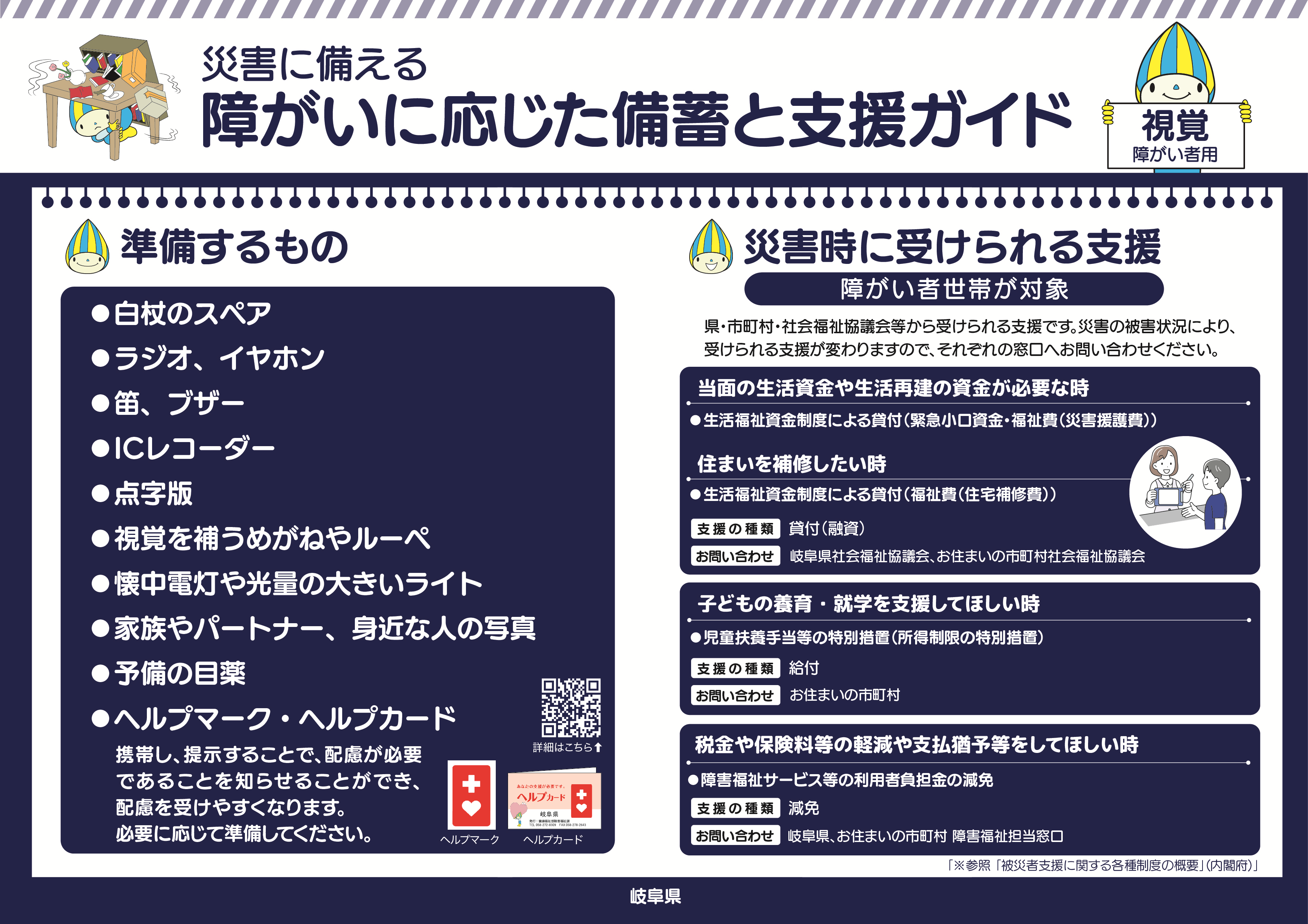 視覚障がい２　備蓄と支援ガイド