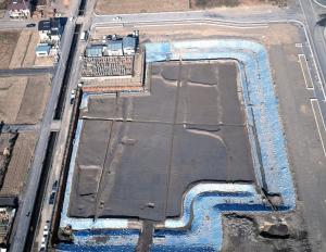 今宿遺跡の水田の遠景です。