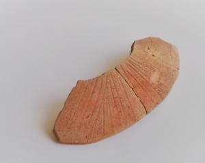 今宿遺跡の土製腕輪の写真です