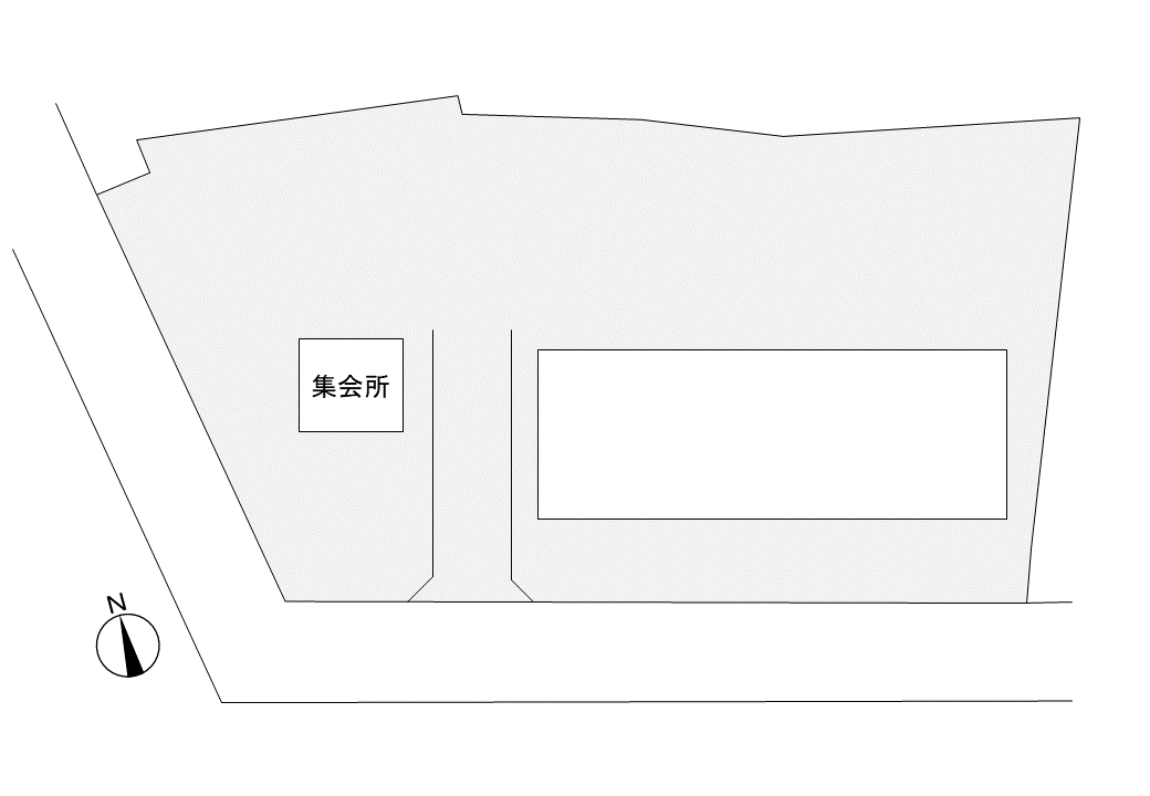 夕陽ケ丘住宅の配置図