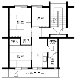 藤江住宅の間取り2
