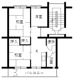 旭ヶ丘住宅の間取り1