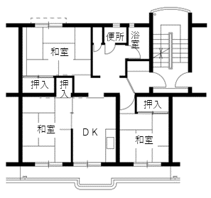 泉北住宅の間取り1