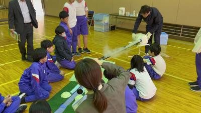 火砕流等の流下実験