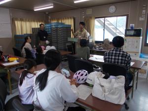遺跡説明の様子です