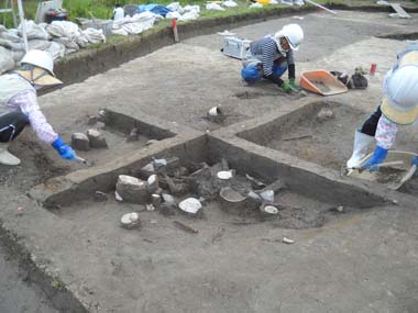 SE3遺物出土状況 SE3遺物出土状況