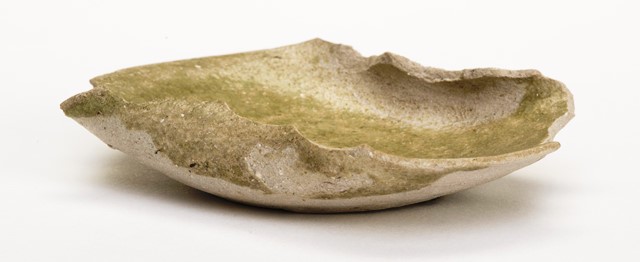 灰釉陶器耳皿 灰釉陶器耳皿