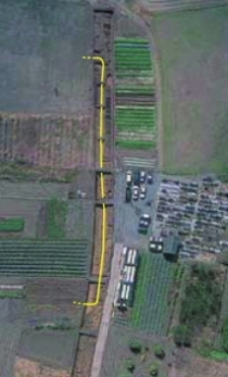 区画する溝 区画する溝