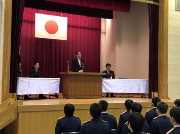 岐阜県警察学校初任科生第439期生卒業式の様子 岐阜県警察学校初任科生第439期生卒業式の様子