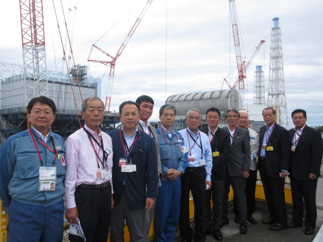 福島第一原子力発電所視察風景 福島第一原子力発電所視察風景