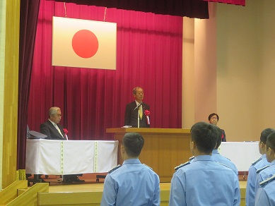•岐阜県警察学校初任科第441期生卒業式の写真 •岐阜県警察学校初任科第441期生卒業式の写真