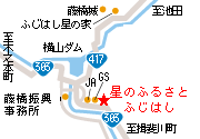 星のふる里ふじはしへのアクセスマップ