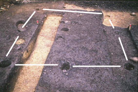 掘立柱建物跡 掘立柱建物跡