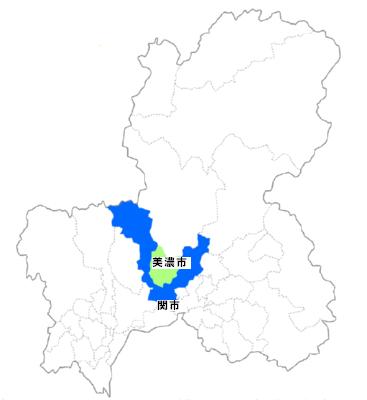 中濃管内位置図