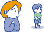 不登校や性格・行動・しつけの相談のイラスト