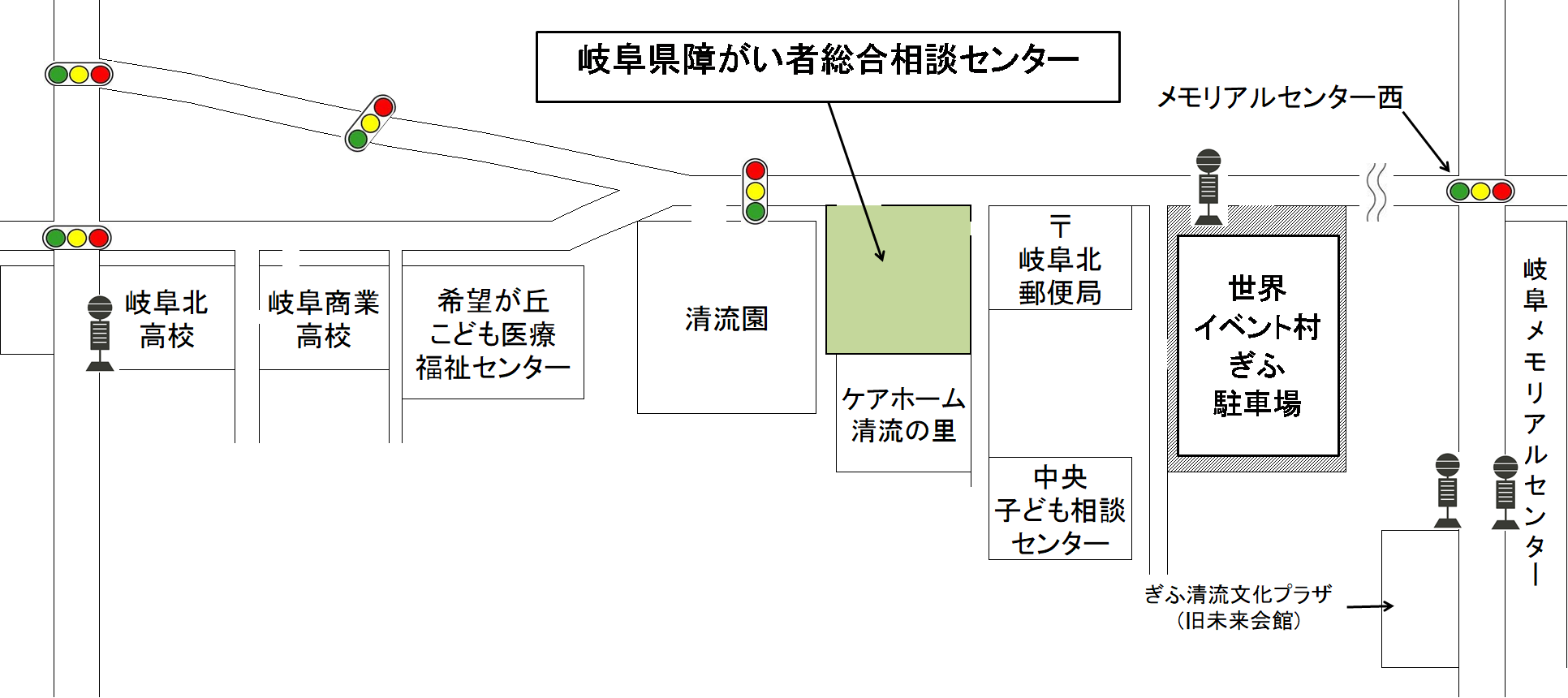 障がい者総合相談センター案内図